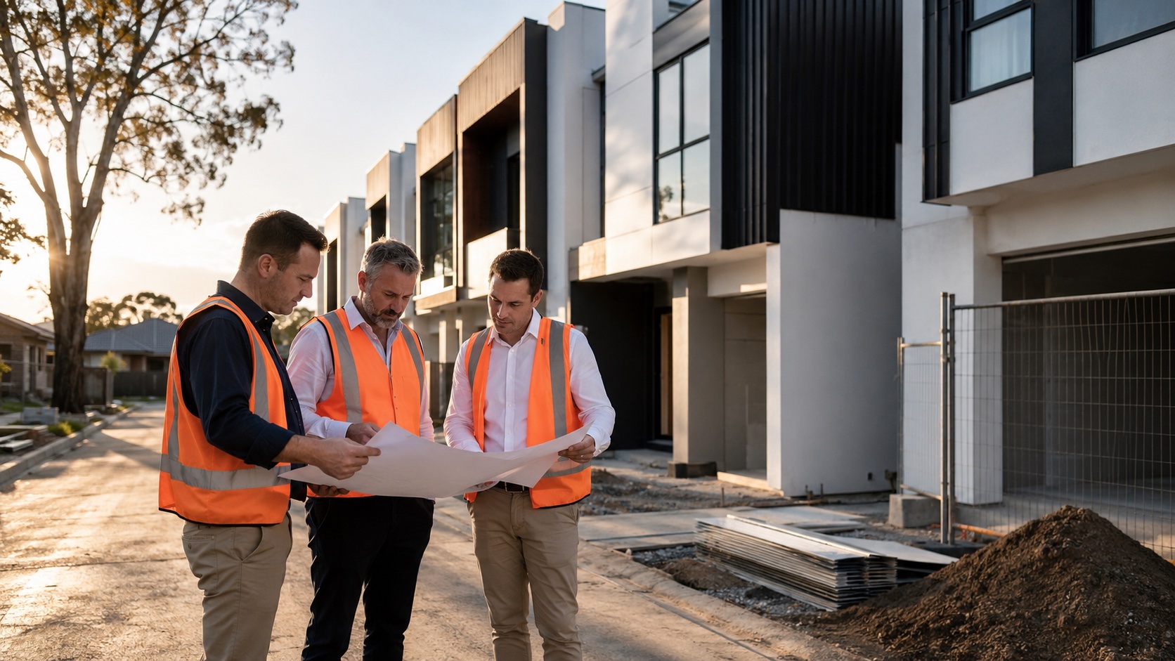 Construction site handover
